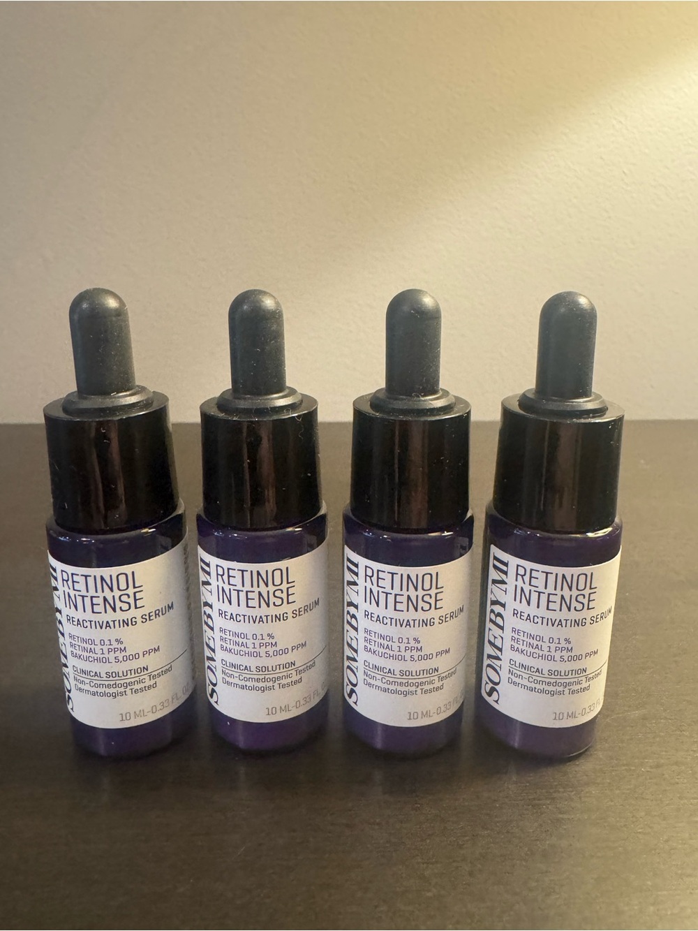 Some By Mi Retinol Intense Reactivating Serum .33 oz 10 ml Travel Size NEW X4